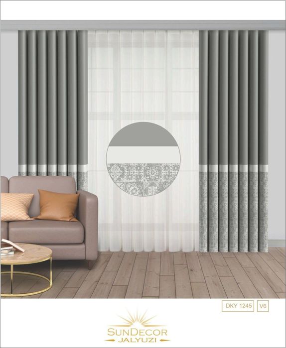 Жалюзи Jalyuzi Plisse Kombo Dikey Masketmi setka