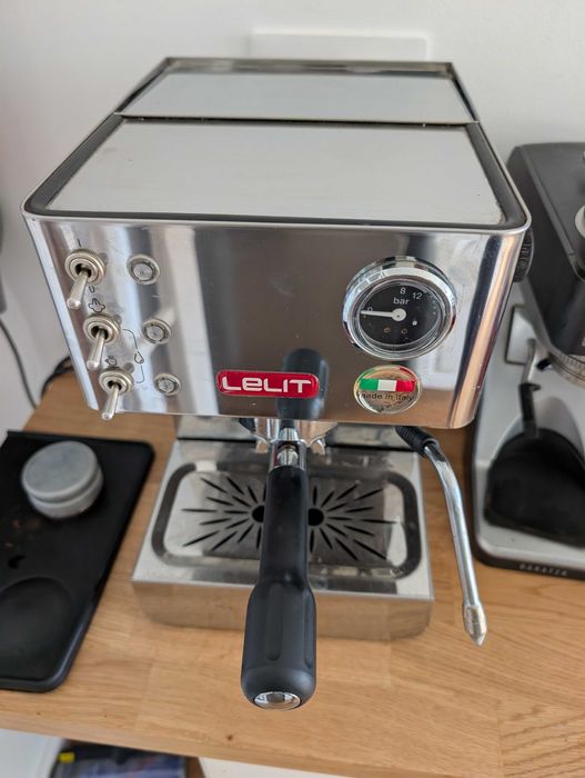 Espressor manual Lelit PL 41 LEM, 1050 W, 2.7 L, 15 bar, Argintiu