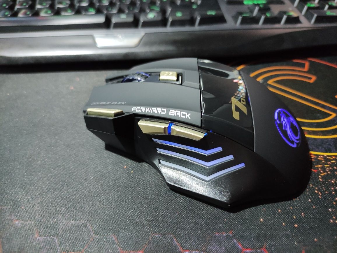 Mouse gaming wireless GW-X7 click silențios