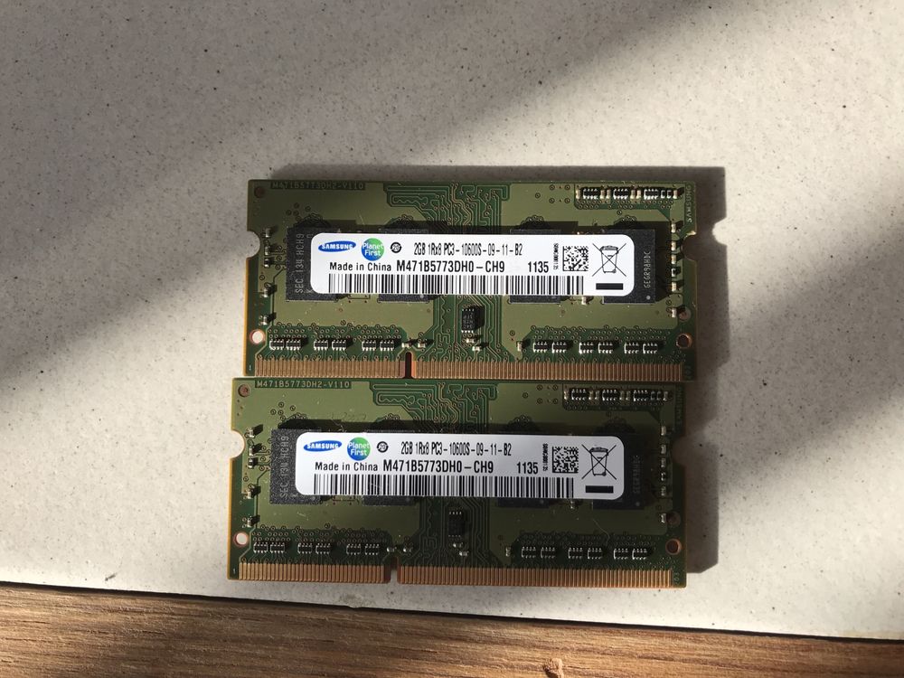 DDR 3 1333 2x2gb apple macbook