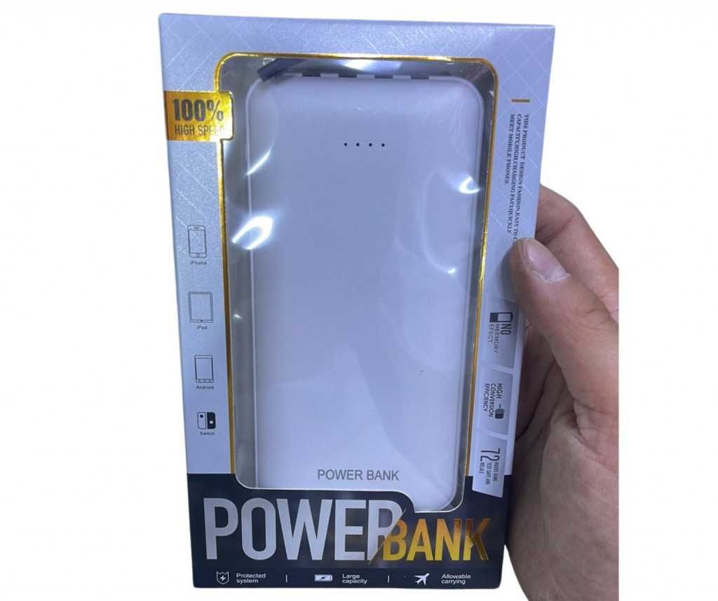 Преносима батерия Power bank с вграден соларен панел, 10000 mAh