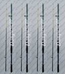 SET 4 Lansete carbon SAIMINO WHITE AMUR tip Feeder 2,40 metri 80-200gr
