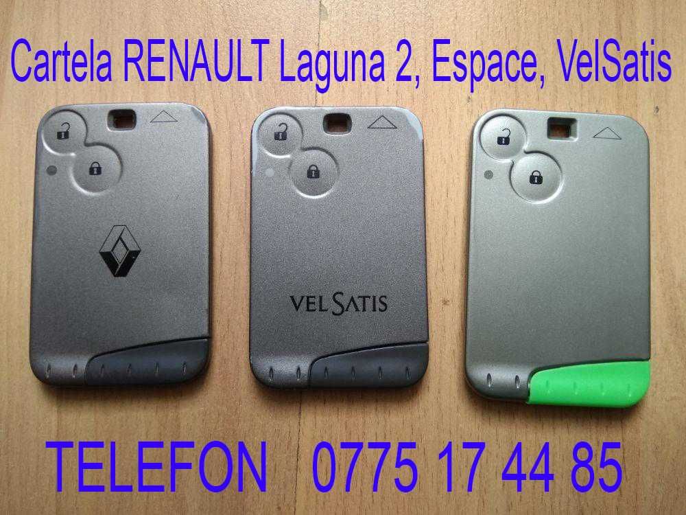 Card|cartela Renault Laguna,Espace,Vel Satis,programez cheie Megane