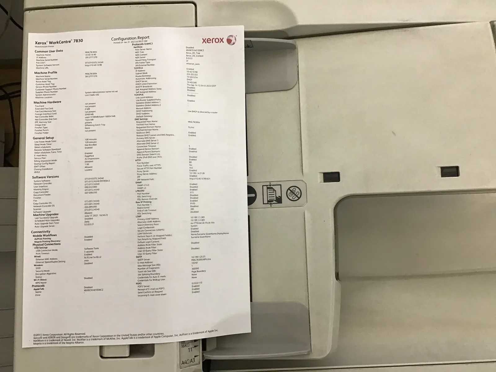 Професионален лазерен принтер: Xerox - 2016 - WorkCentre 7830 - All-in
