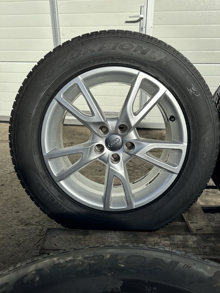 Jante originale Audi Q5 cu anvelope iarna 235/60 18 5x112