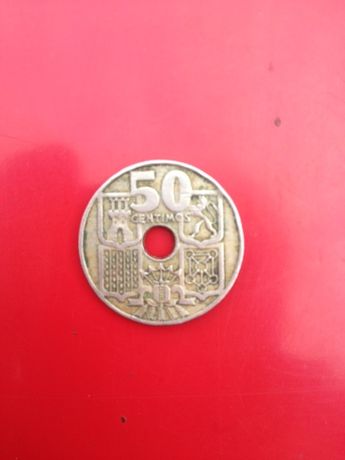 Moneda 50 Centimos 1949 Spania