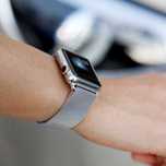 Curea ceas bratara metal Apple Watch 42 44 45 49 mm Milanese Loop 40