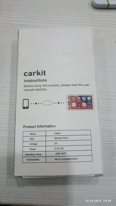 CARKIT carplay и android auto в авто