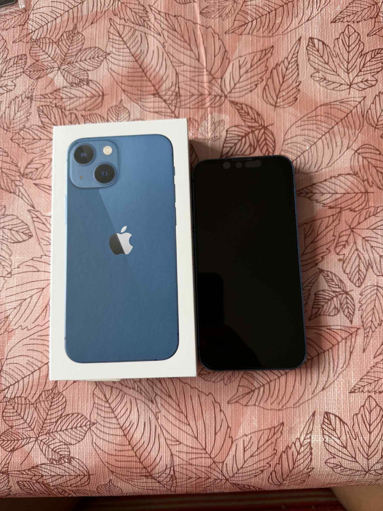 Iphone 13 mini /128gb син . Живот на батерията 86