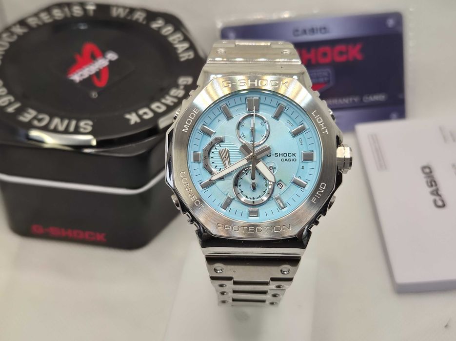 Ceas Casio g shock GMC B2100 Silver ciel ,Nou, Garantie 2 ani