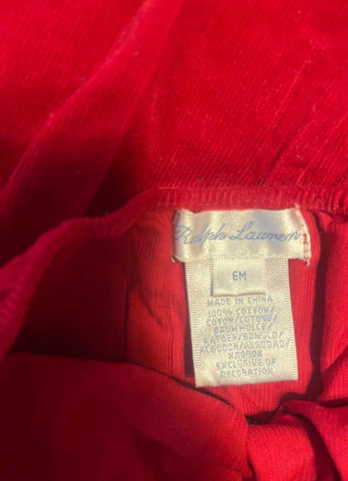 Луксозен комплект Ralph Lauren (рокля и гащички)