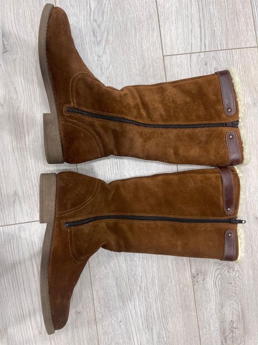 Cizme piele intoarsa Esprit