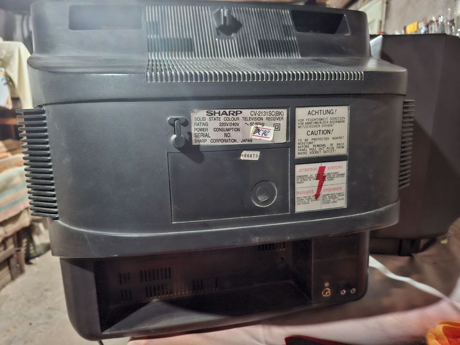 Телевизор SHARP, оригинал Япония. Чистим кладовку.
