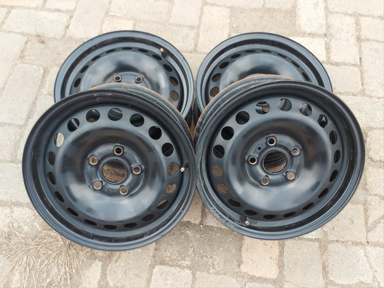 Set 4buc jante oțel VW Audi Skoda R15 seria 6Jx15H2 ET47 - 5x112