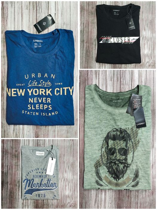 Новые футболки - 100% хлопок. Пр-во: Европа - Италия, Англия, Германия