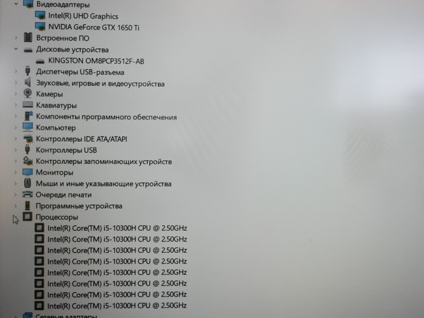 Ноутбук Asus TUF/Core i5-10300H/8GB/SSD512GB,  5357/A10