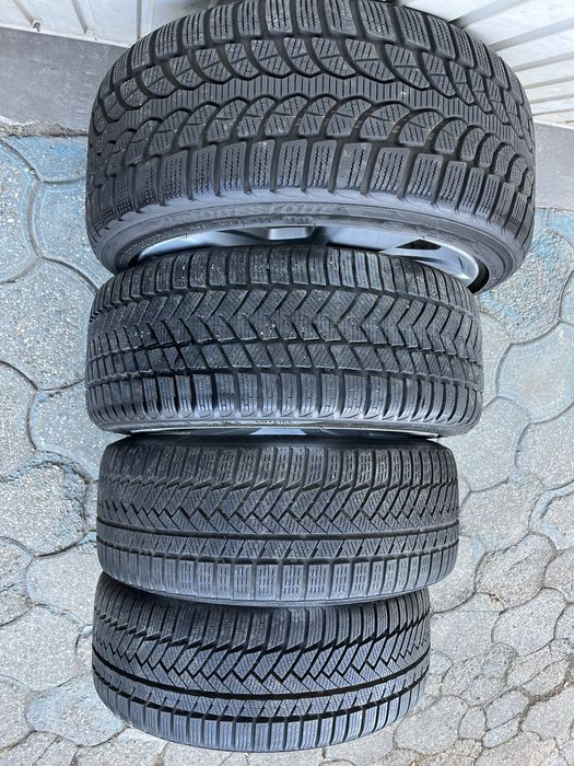 Jante aliaj 5x120mm, anvelope iarna 225/40 R18 BMW E46 E90 E91 E81 E87
