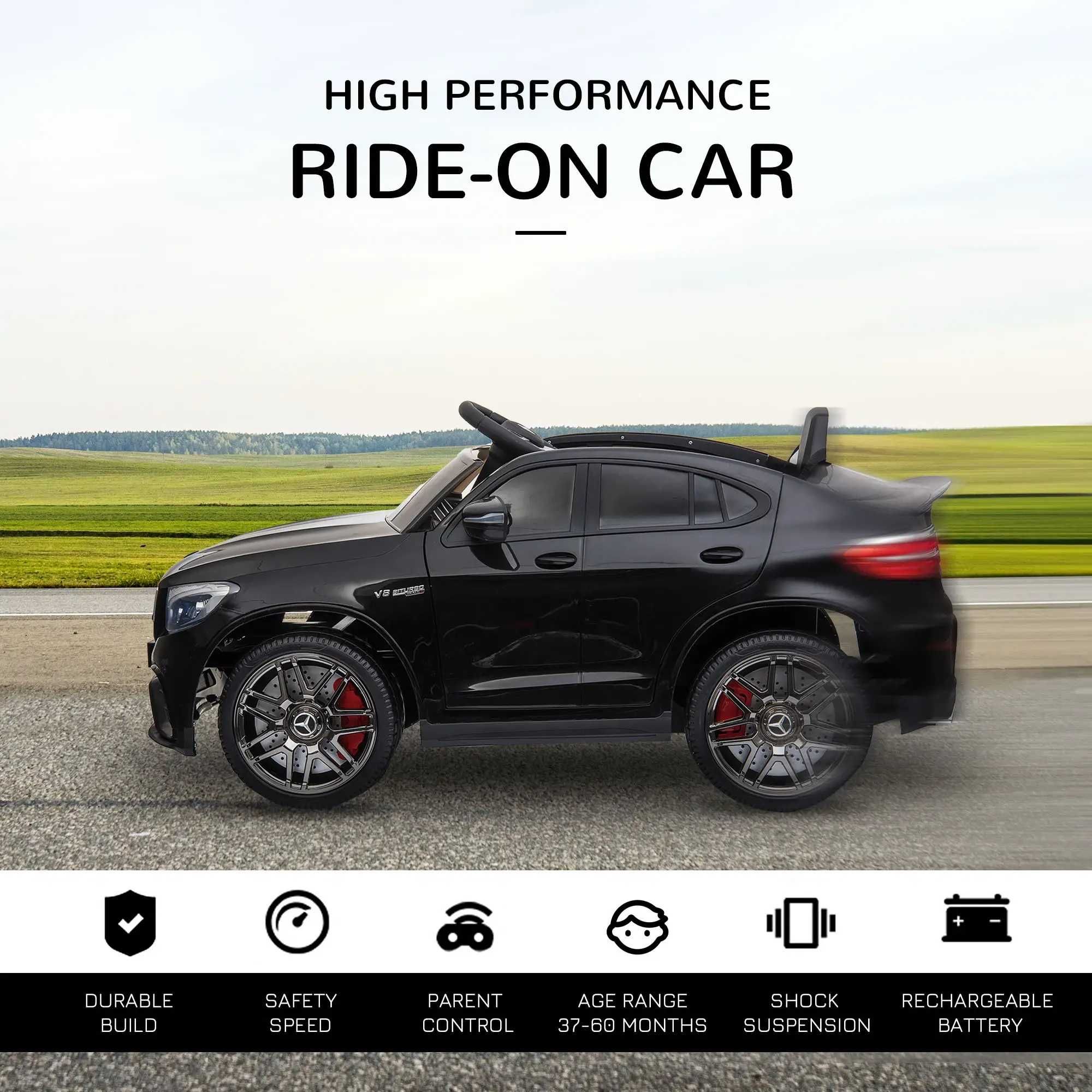 Акумулаторен джип Mercedes GLC63 COUPE Licensed 12V батерия,MP3