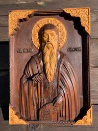 Дърворезба - икона на Свети Иван Рилски