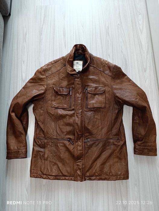 Nils Sundström''оригинално мъжко кожено яке шуба ХЛ размер