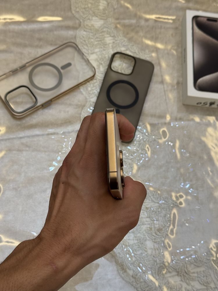 iPhone 16 Pro Max Desert Titanium ideal sasteyana Karobka dokument