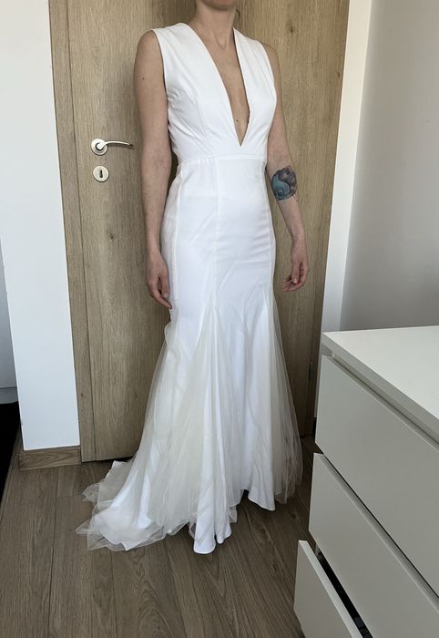 Rochie mireasa matase si tul marimea 34-36