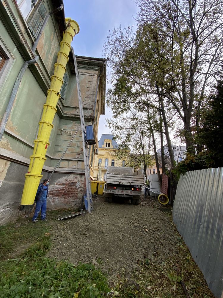 Demolari container-bena detasabil pentru moloz gunoi transport utilaj