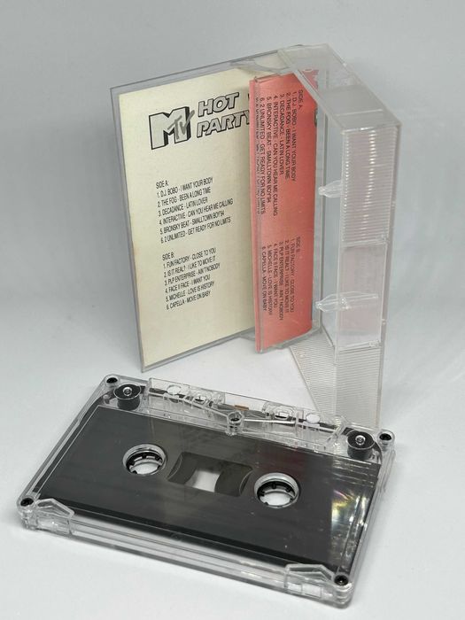 caseta audio,unicat MTV, Hot party, dj bobo, fun factory, capella