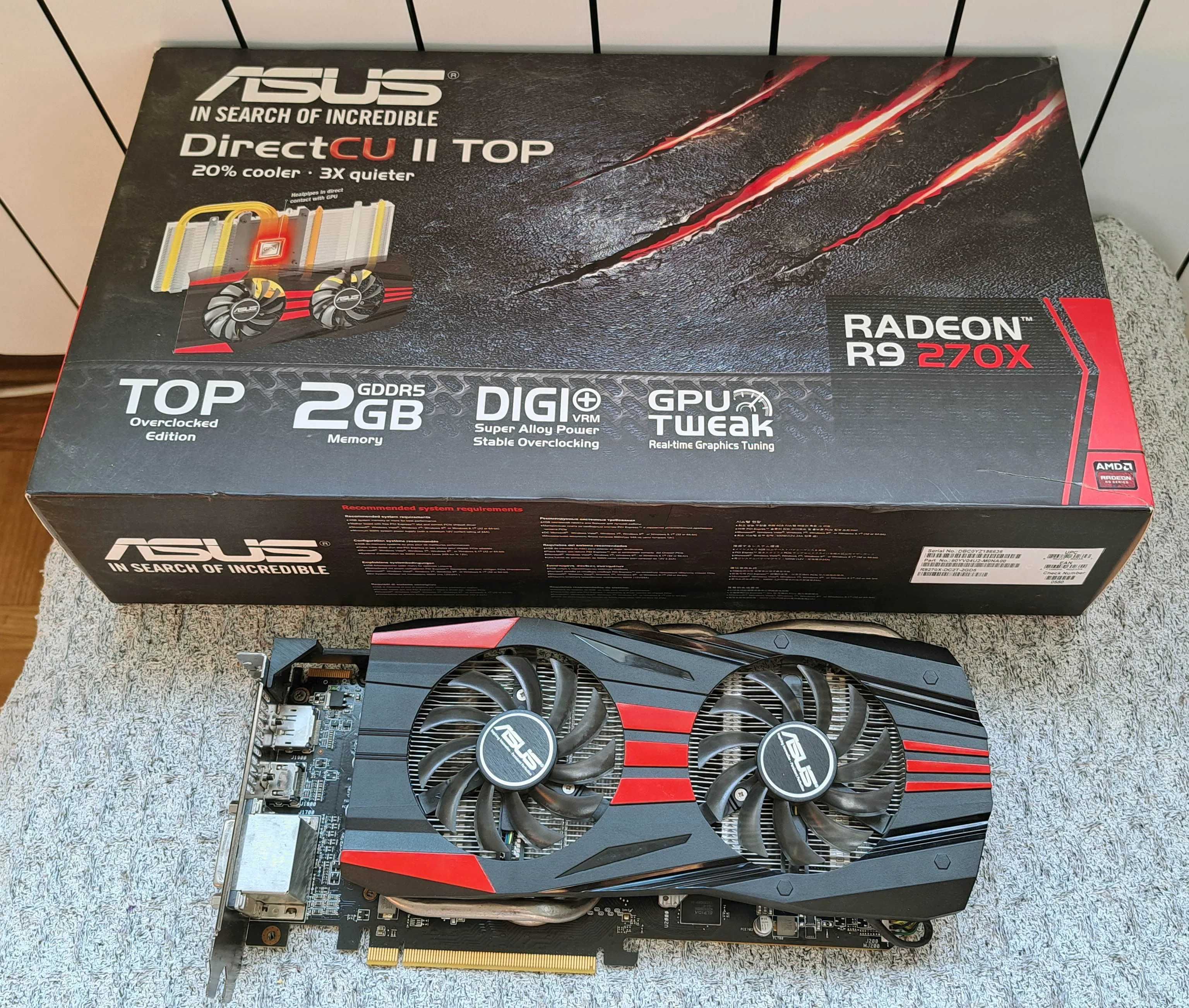 VIDEO KARTA asus r9 270x 2gb