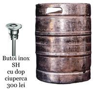 Butoaie vin butoi bere inox alimentar 30 50 litri ciuperca A