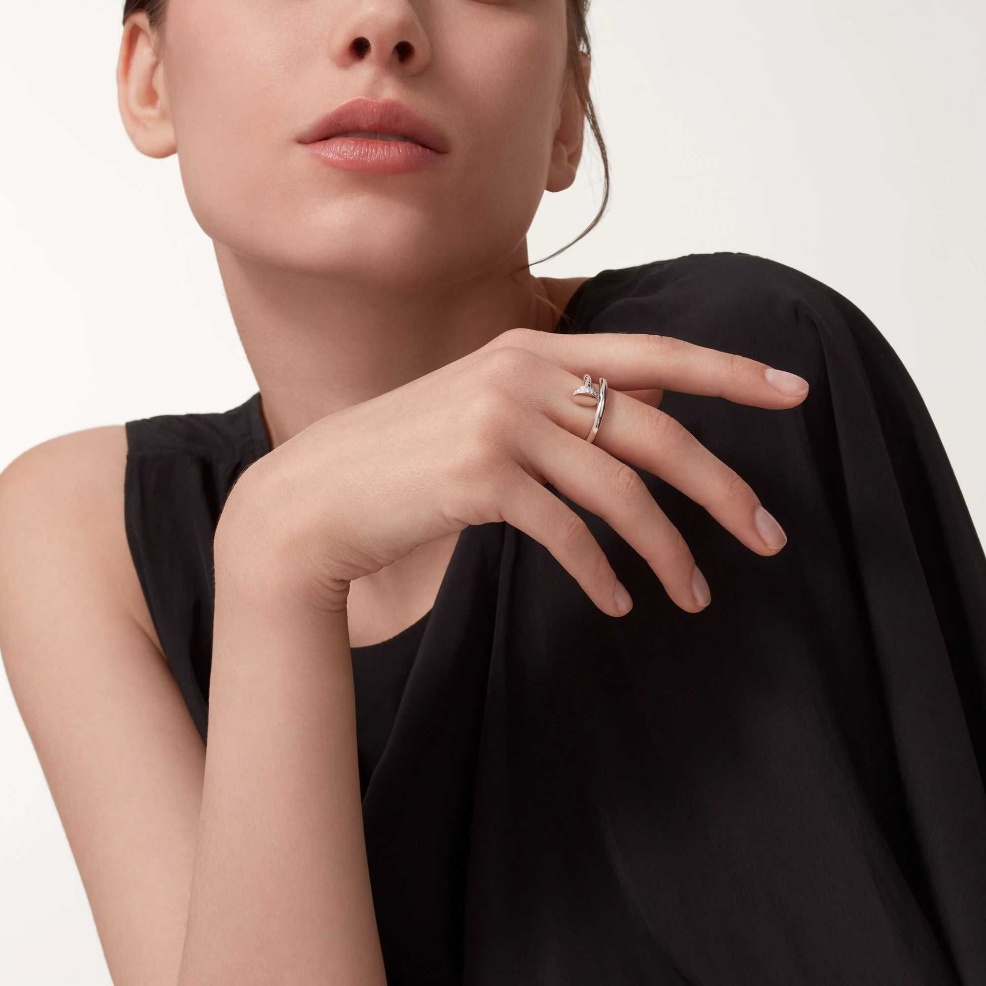 CARTIER Nail Juste un Clou Classic Silver Diamonds Пръстен Пирон