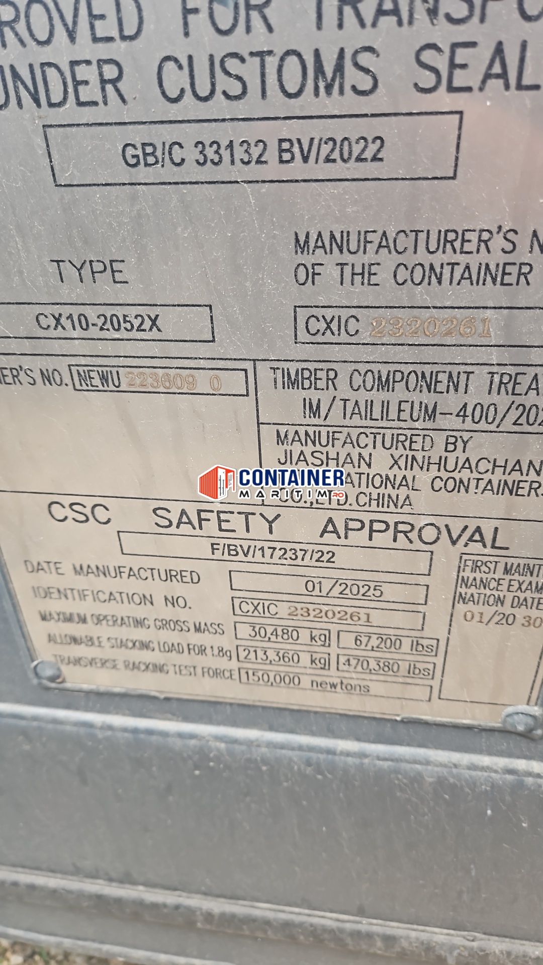 Container Maritim 20ft
