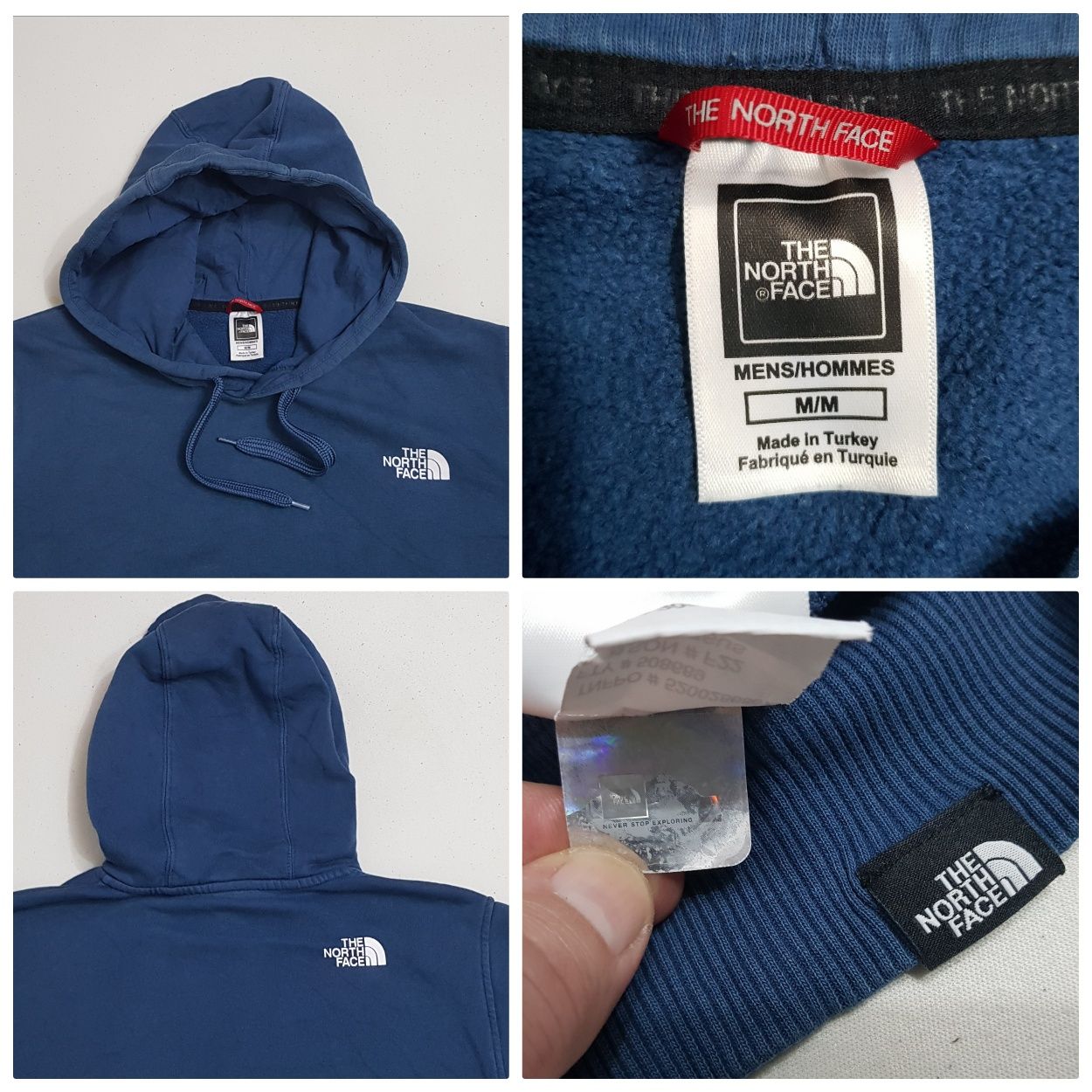 Hanorac The North Face, 100% bumbac, cu gluga fixă mărimea M (men)