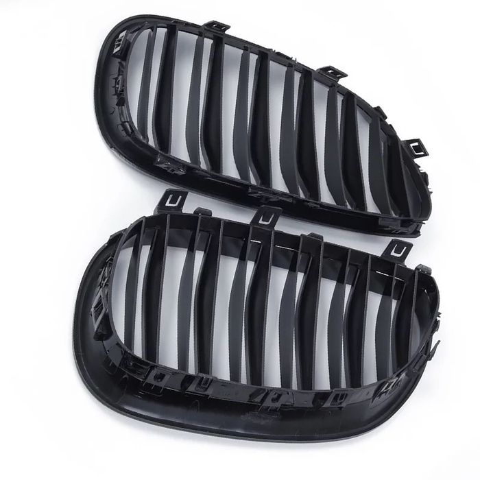 Set Grile grila Nari Fata Duble Bmw M Seria 5 e60 e61 Negru Lucios