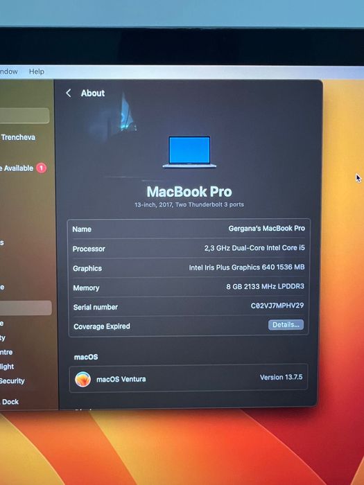Apple MacBook Pro 13” 2017