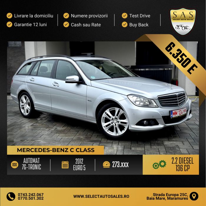 Mercedes Benz C200 / w204 facelift / Automat / Cash sau rate