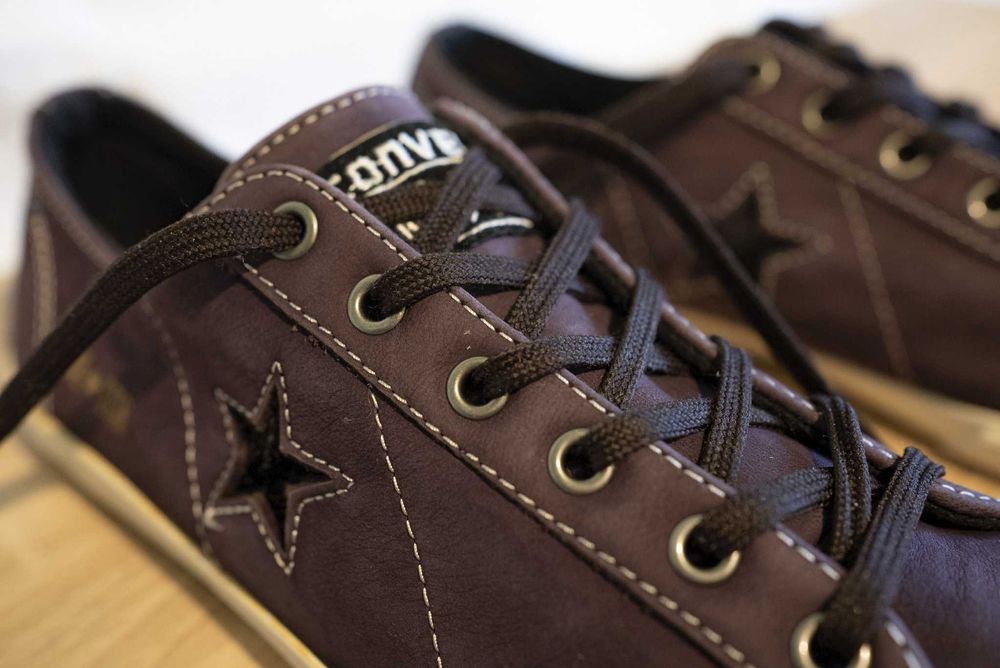 Teniși CONVERSE, piele violet, nr.39 (24.5cm interior)