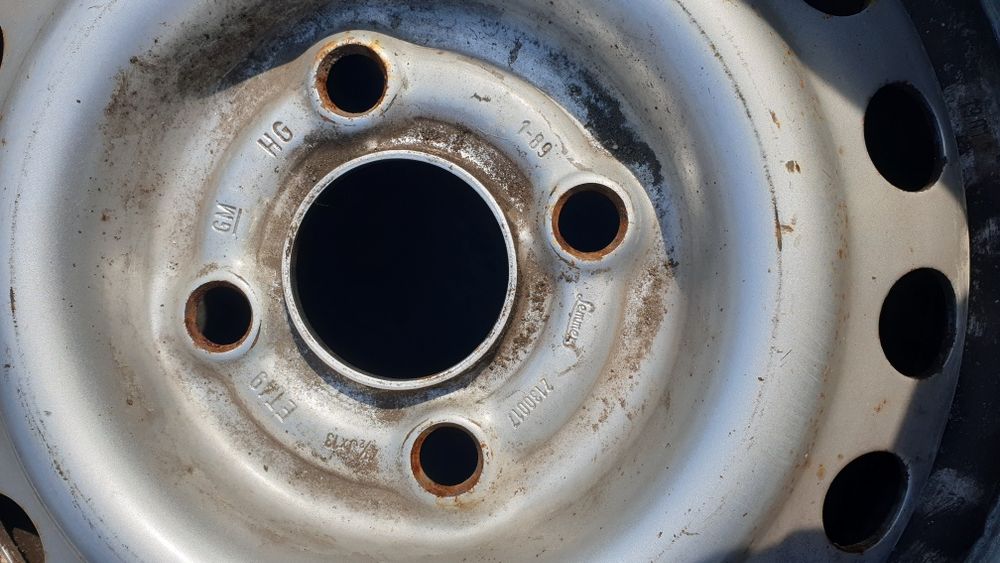 Джанти 4х100 опел с гуми 165 70 13 унироял