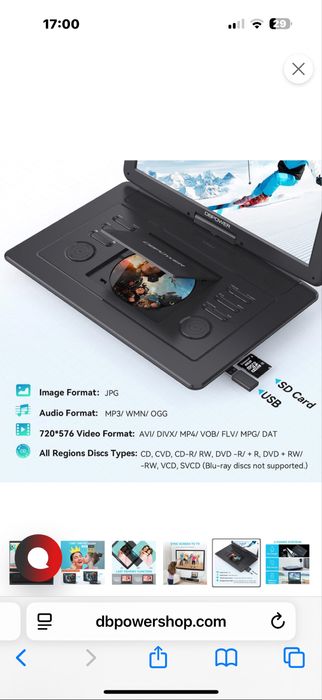 Media Player 15.6 camion bus