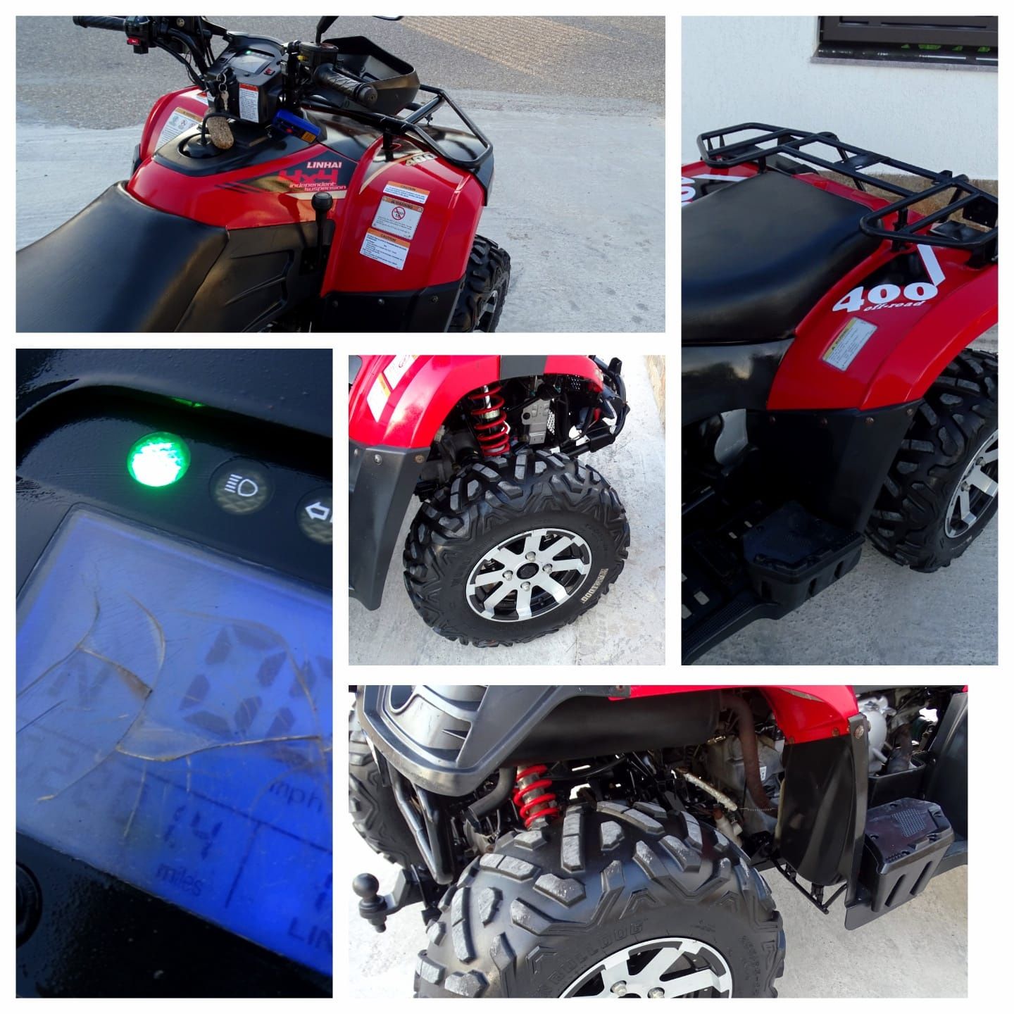 Atv Linhai 400 dragonfly inmatriculat 4x4 nu(can am,tgb,cf moto,suzuki