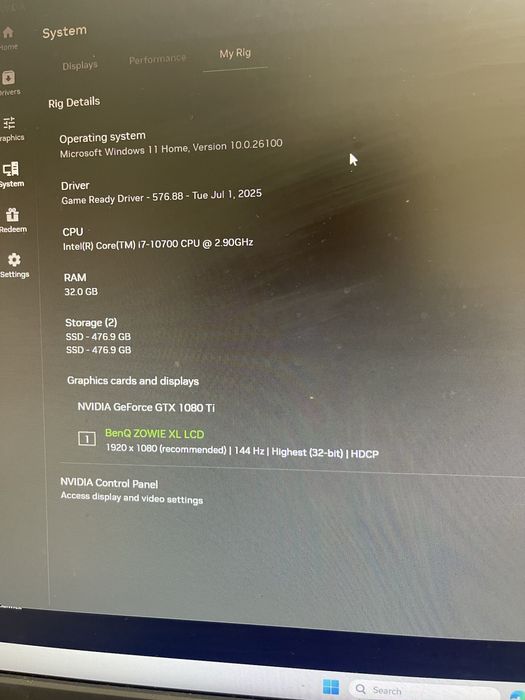 PC Gaming i7-10700 , 1080TI 11GB , 32 gb ram , rog strix z590-F gaming