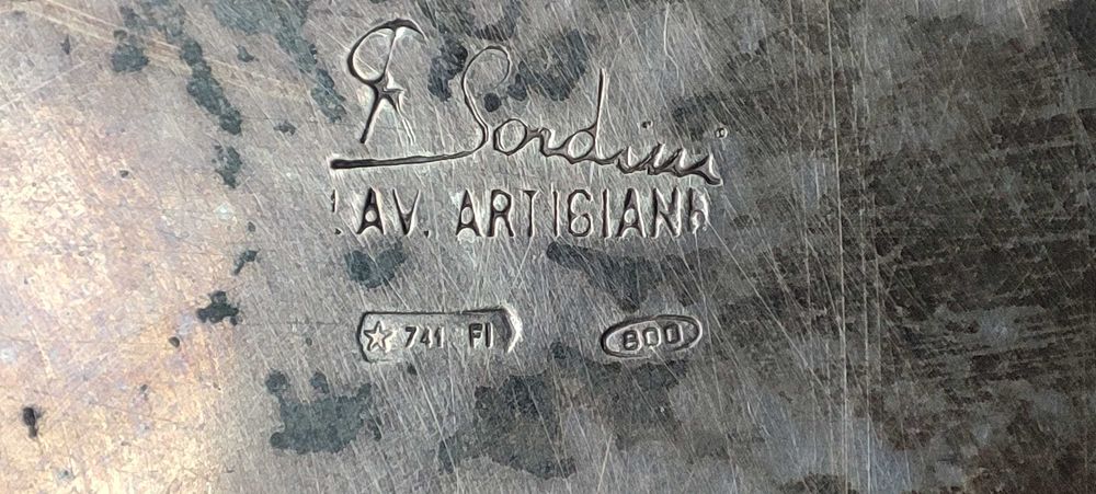 Гoлям Старинен Сребрен (0.800) Тас/ Купа Sardini 359 грама