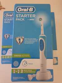 Periute dinti electrice ADULT OralB CROSS ACTION STARTER Pack 2 capete