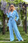 Сет в две части разкошна oversize риза и широк панталон