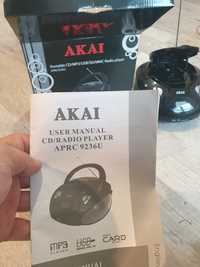 Casetofon Portabil Akai cu Mp3 Radio,USB,card SD,MMC in stare perfectă