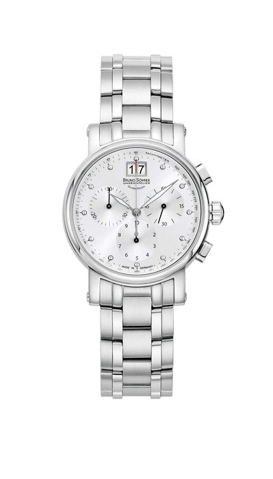 Ceas Bruno Sohnle dama, 12 diamante, carcasa 36mm, produs in Germania