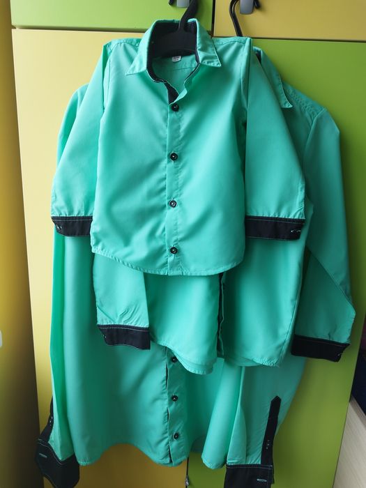 Еднакви ризи "ТАТКО И АЗ" в цвят мента