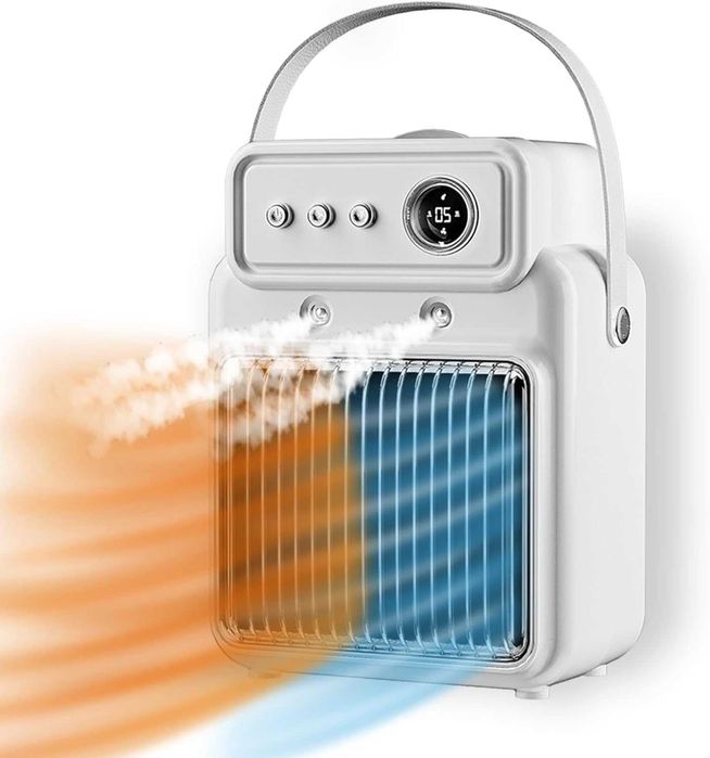 Компактен електрически отоплител с овлажняване и дисплей – 2000W