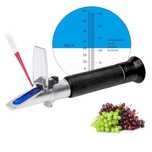 Refractometru / Alcoolmetru 0-40%brix /0-25% alcool , zahar borhot vin