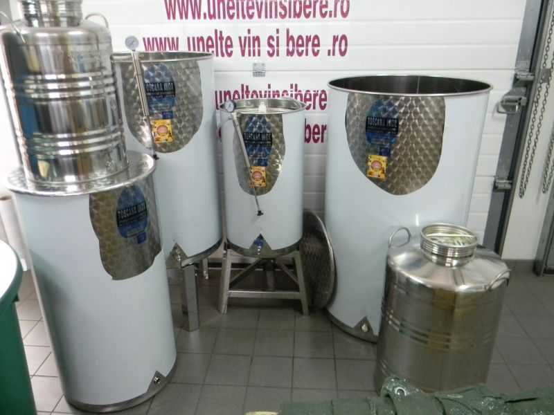 Butoi vin din inox,capac flotant,robinet inox-500 litri - Italia